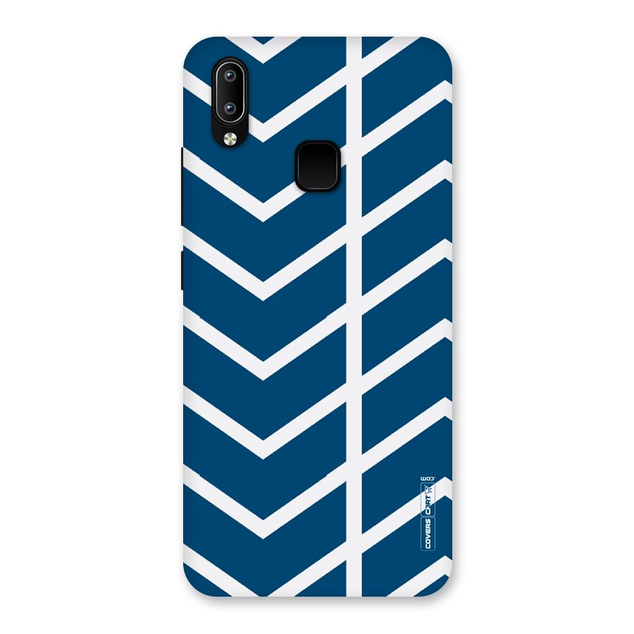 Blue White Pattern Back Case for Vivo Y93