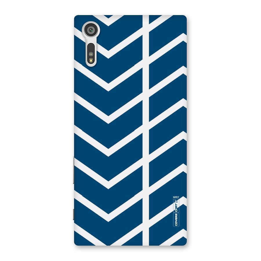 Blue White Pattern Back Case for Xperia XZ