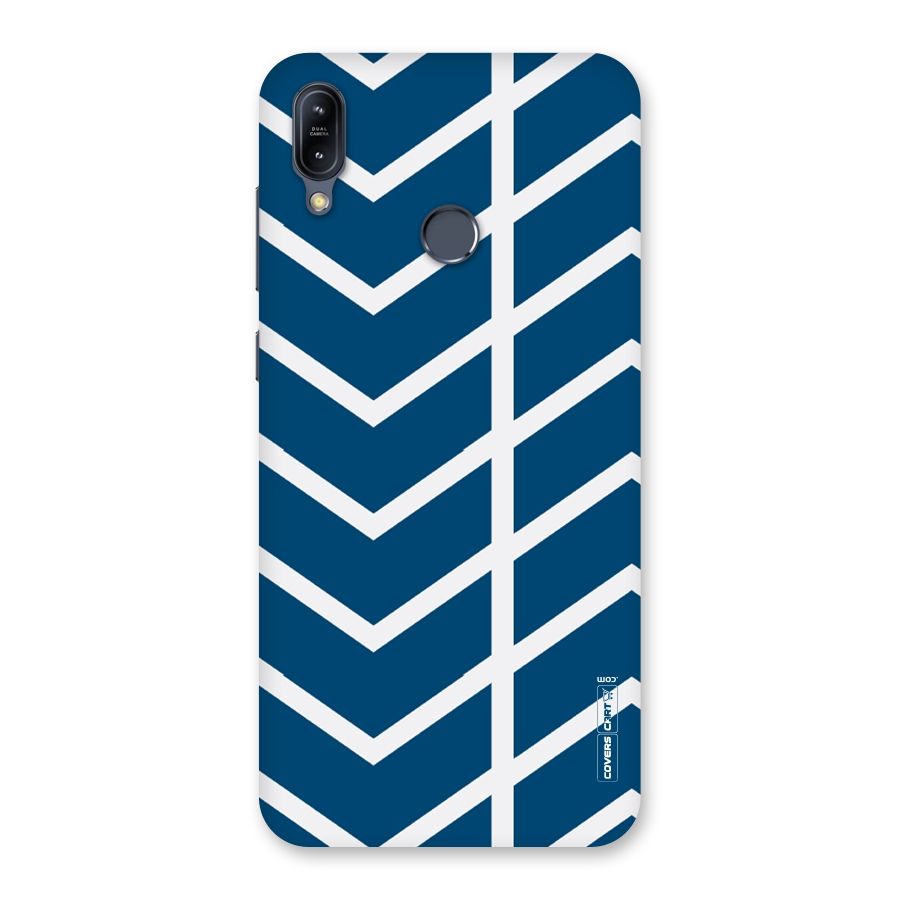 Blue White Pattern Back Case for Zenfone Max M2