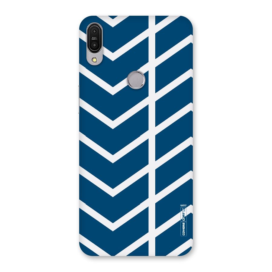 Blue White Pattern Back Case for Zenfone Max Pro M1
