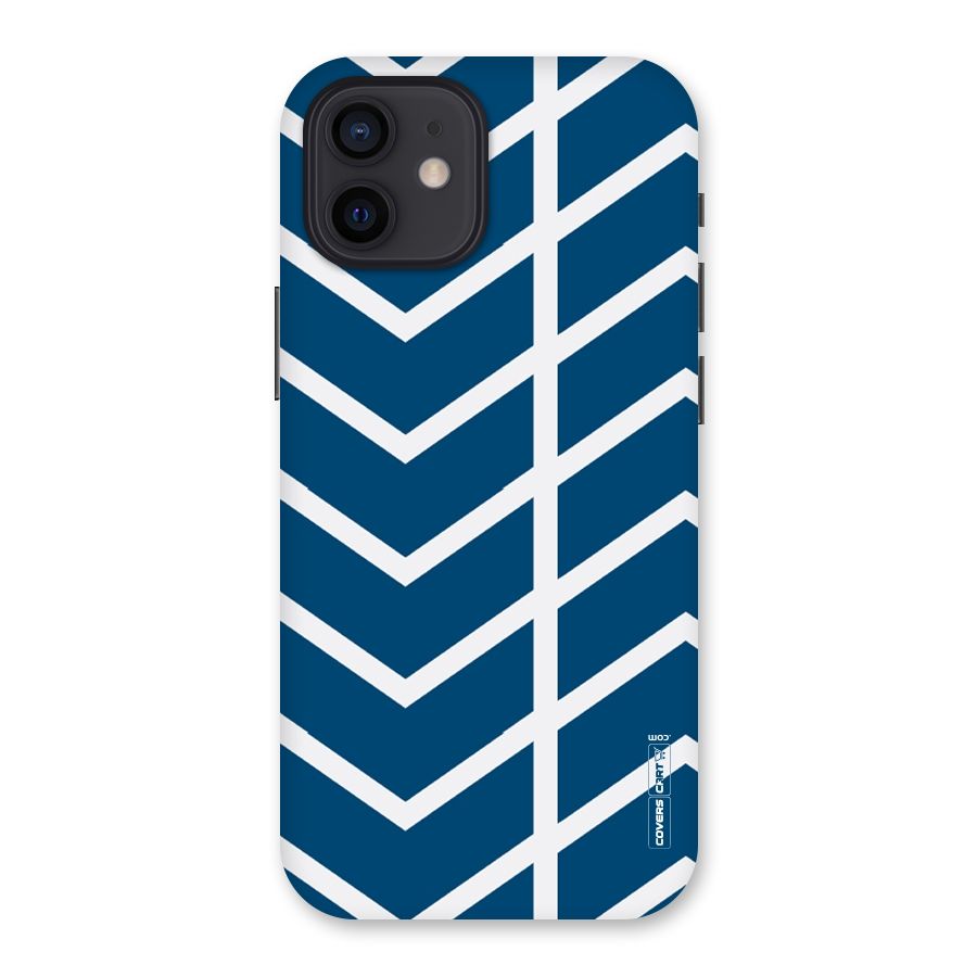 Blue White Pattern Back Case for iPhone 12