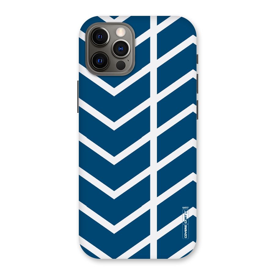 Blue White Pattern Back Case for iPhone 12 Pro