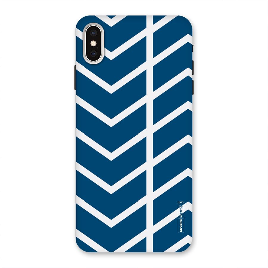 Blue White Pattern Back Case for iPhone XS Max