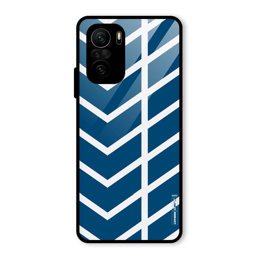 Blue White Pattern Glass Back Case for Mi 11x
