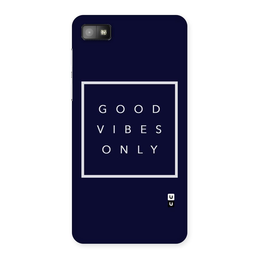 Blue White Vibes Back Case for Blackberry Z10