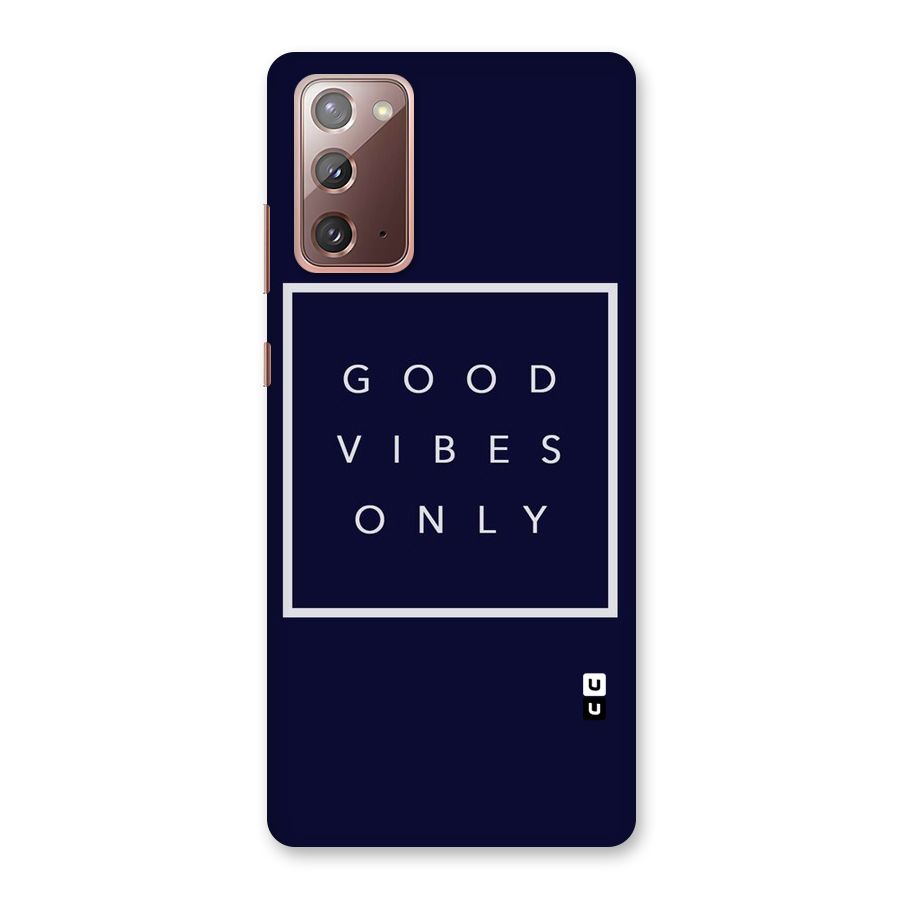 Blue White Vibes Back Case for Galaxy Note 20