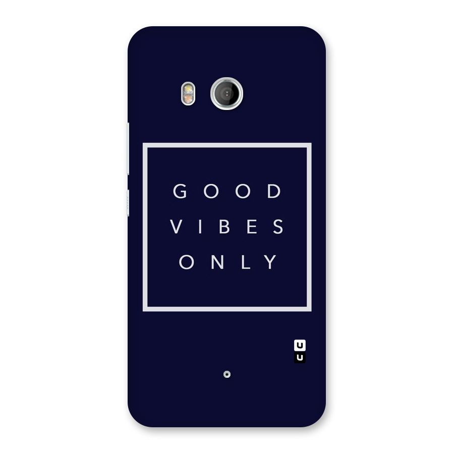 Blue White Vibes Back Case for HTC U11
