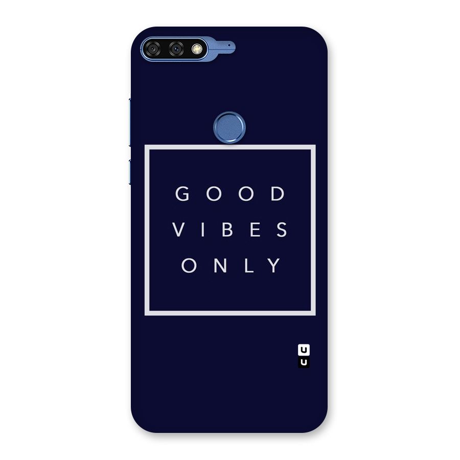 Blue White Vibes Back Case for Honor 7C
