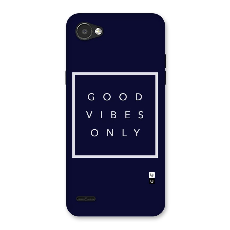 Blue White Vibes Back Case for LG Q6