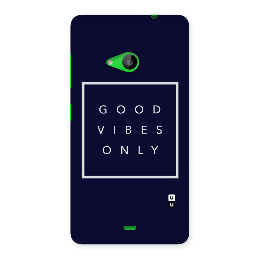Blue White Vibes Back Case for Lumia 535