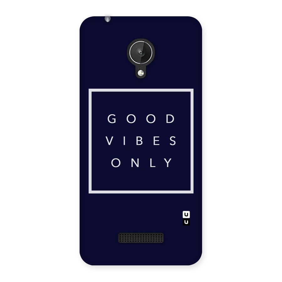 Blue White Vibes Back Case for Micromax Canvas Spark Q380