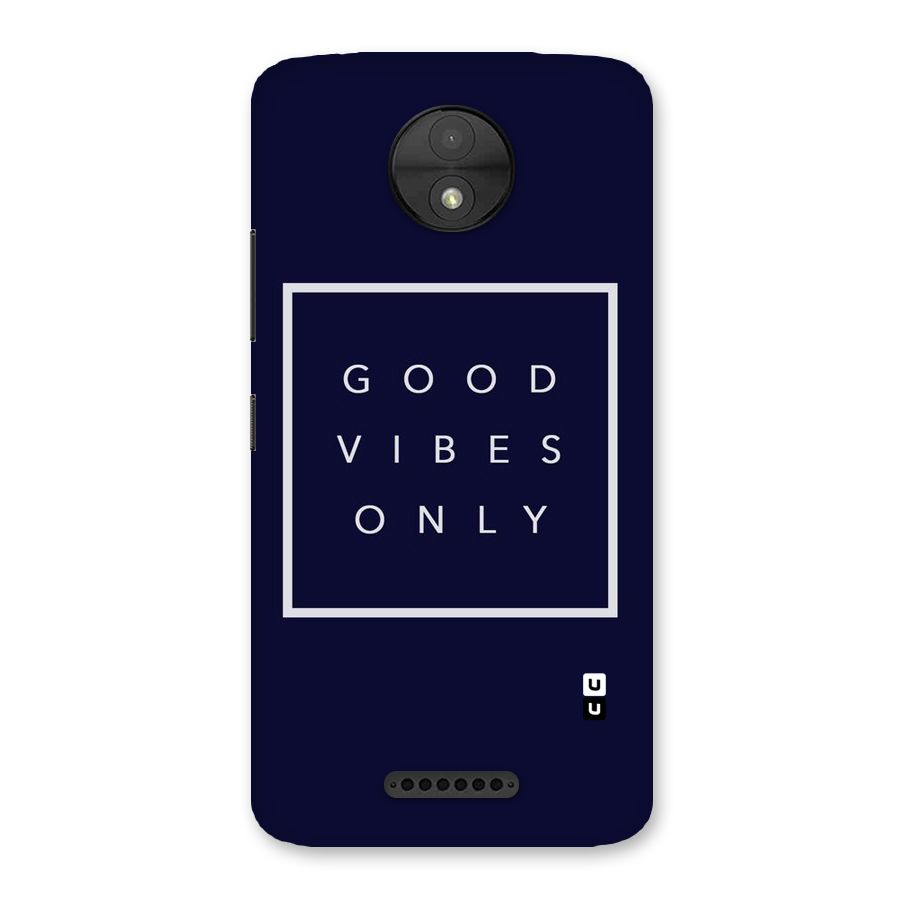 Blue White Vibes Back Case for Moto C