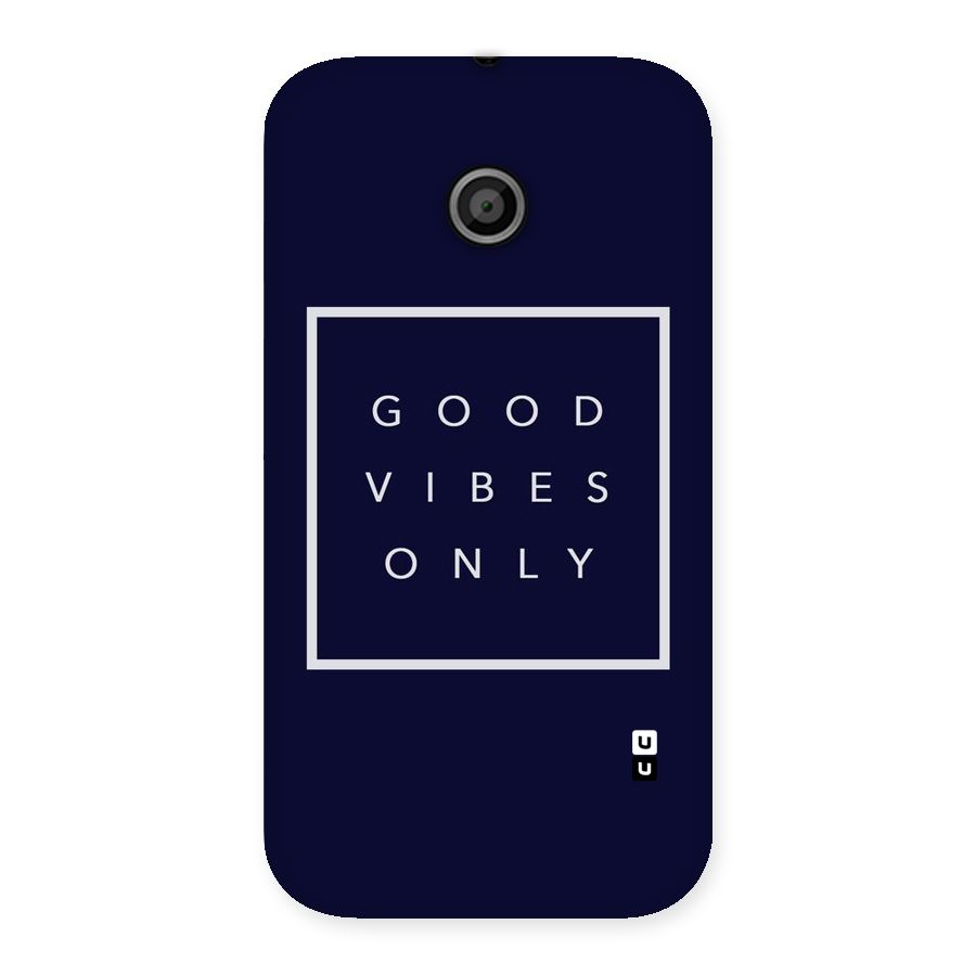 Blue White Vibes Back Case for Moto E