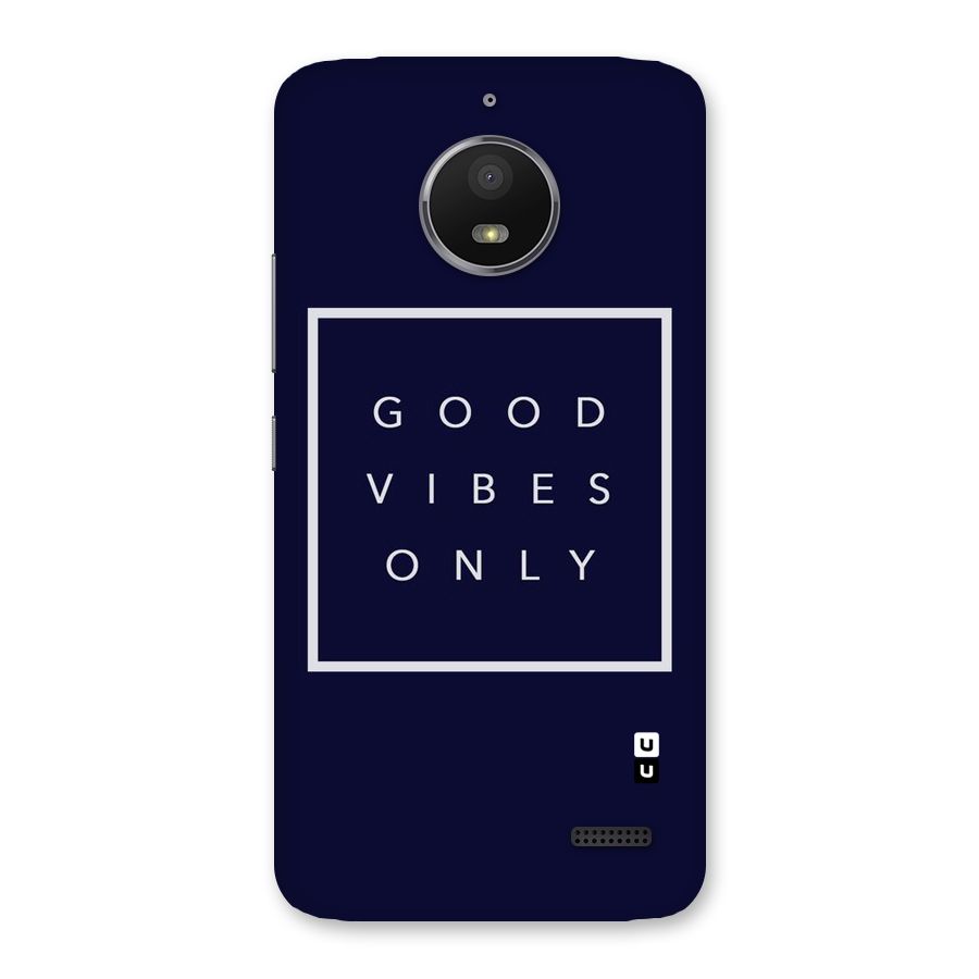 Blue White Vibes Back Case for Moto E4