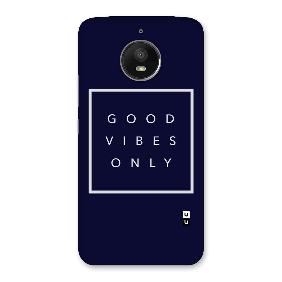 Blue White Vibes Back Case for Moto E4 Plus