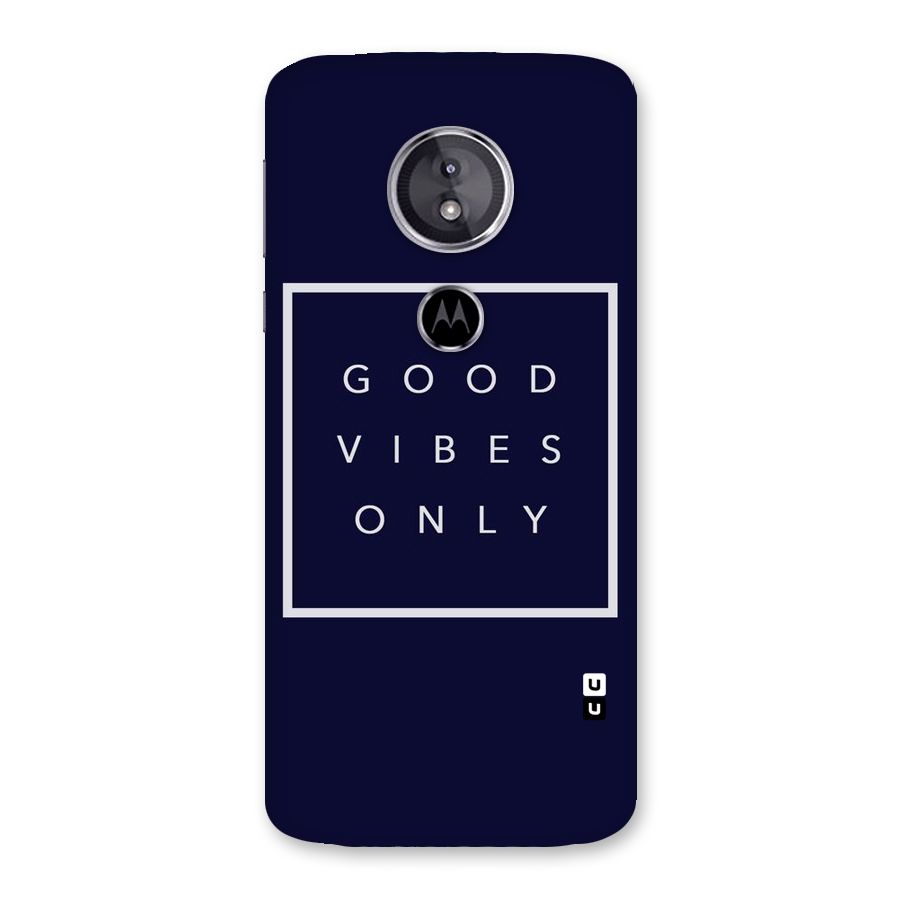Blue White Vibes Back Case for Moto E5