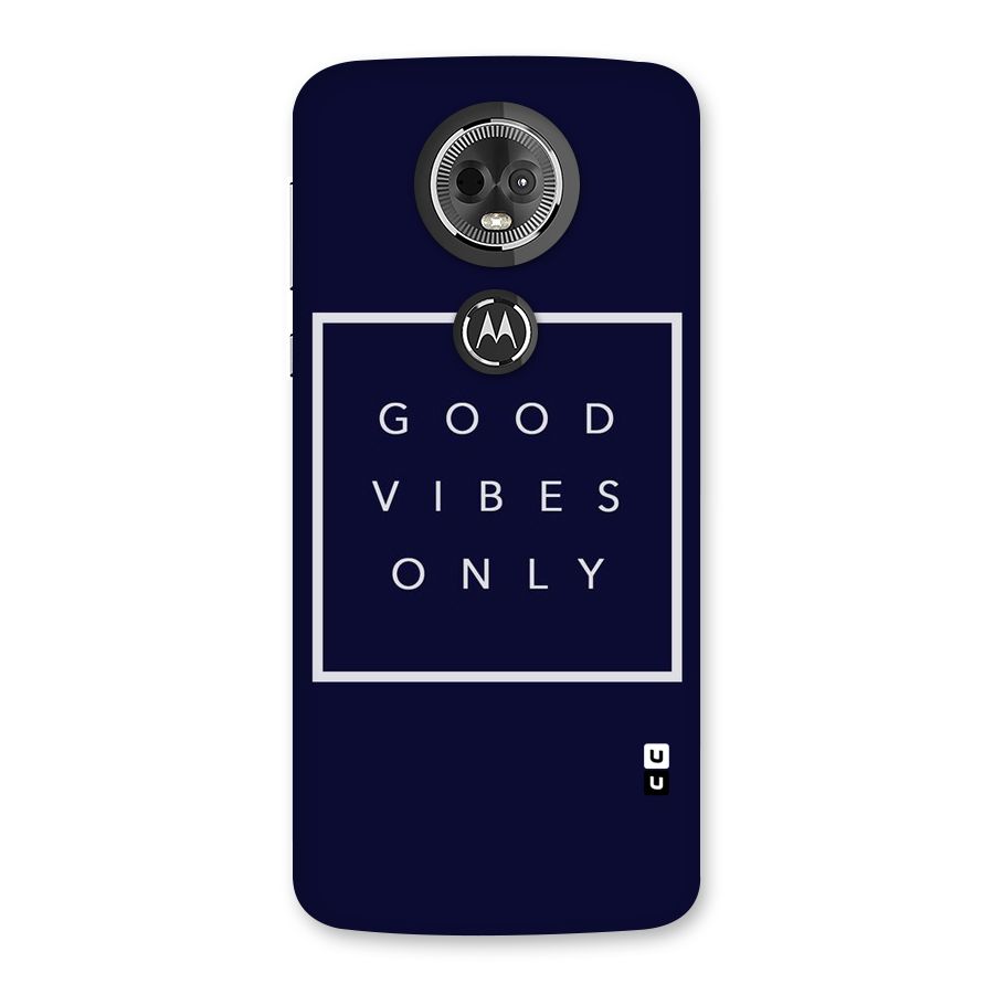 Blue White Vibes Back Case for Moto E5 Plus