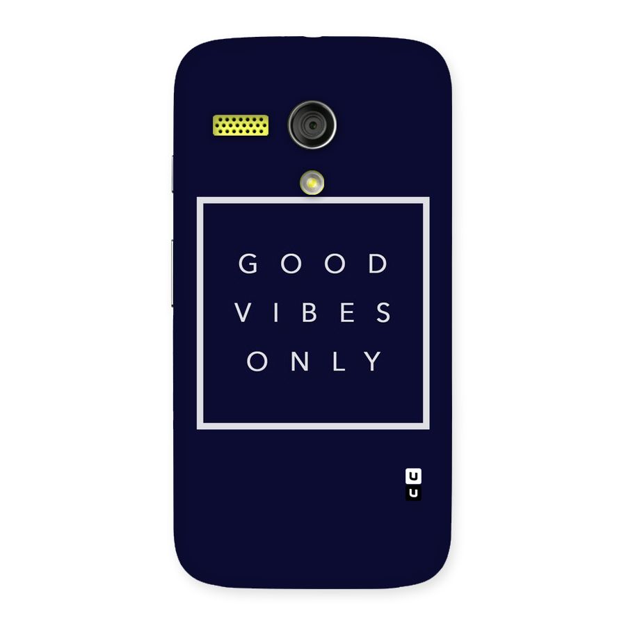 Blue White Vibes Back Case for Moto G