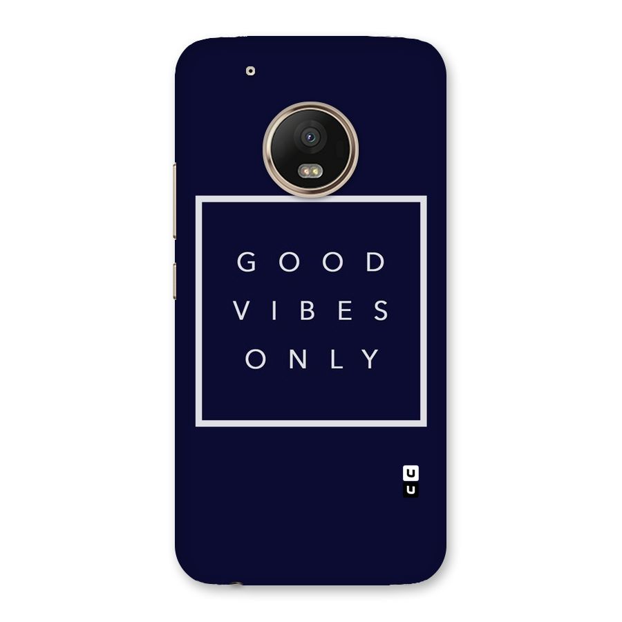 Blue White Vibes Back Case for Moto G5 Plus