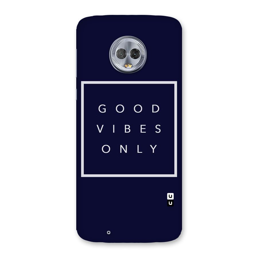 Blue White Vibes Back Case for Moto G6