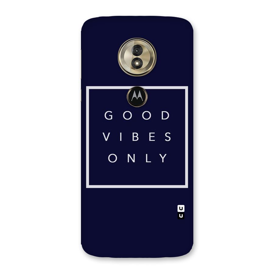 Blue White Vibes Back Case for Moto G6 Play