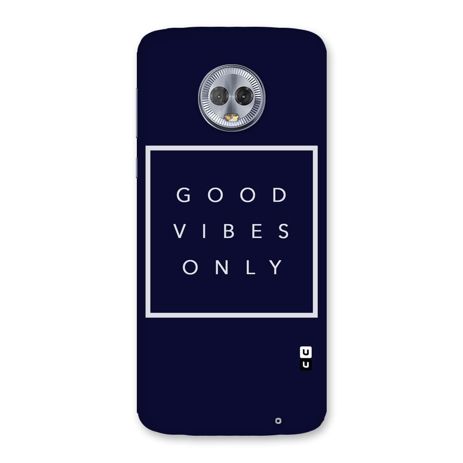 Blue White Vibes Back Case for Moto G6 Plus