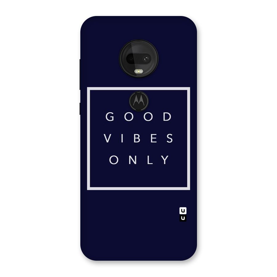 Blue White Vibes Back Case for Moto G7