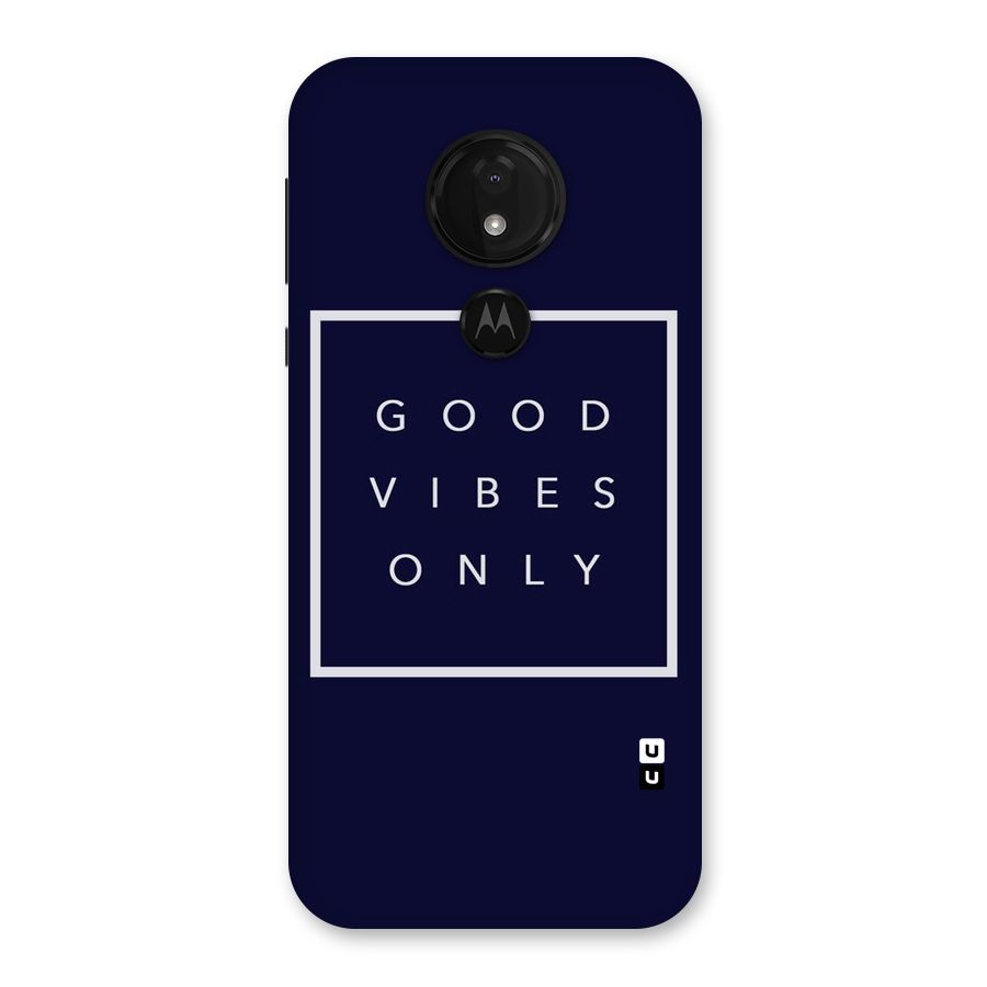 Blue White Vibes Back Case for Moto G7 Power
