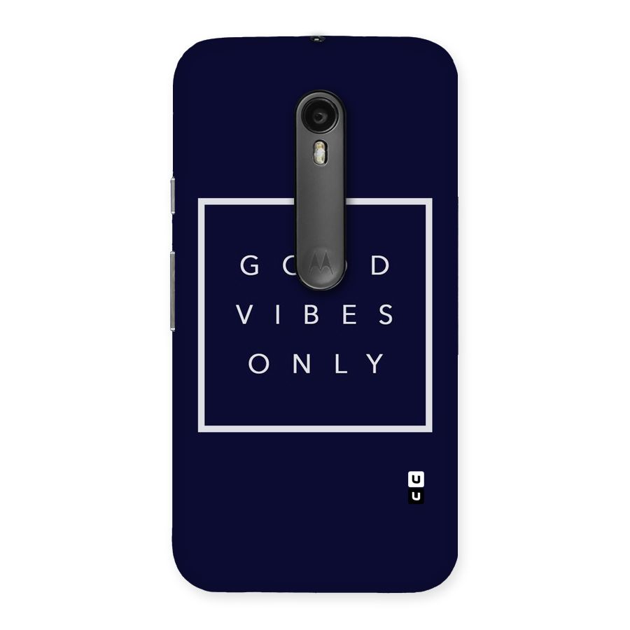 Blue White Vibes Back Case for Moto G Turbo