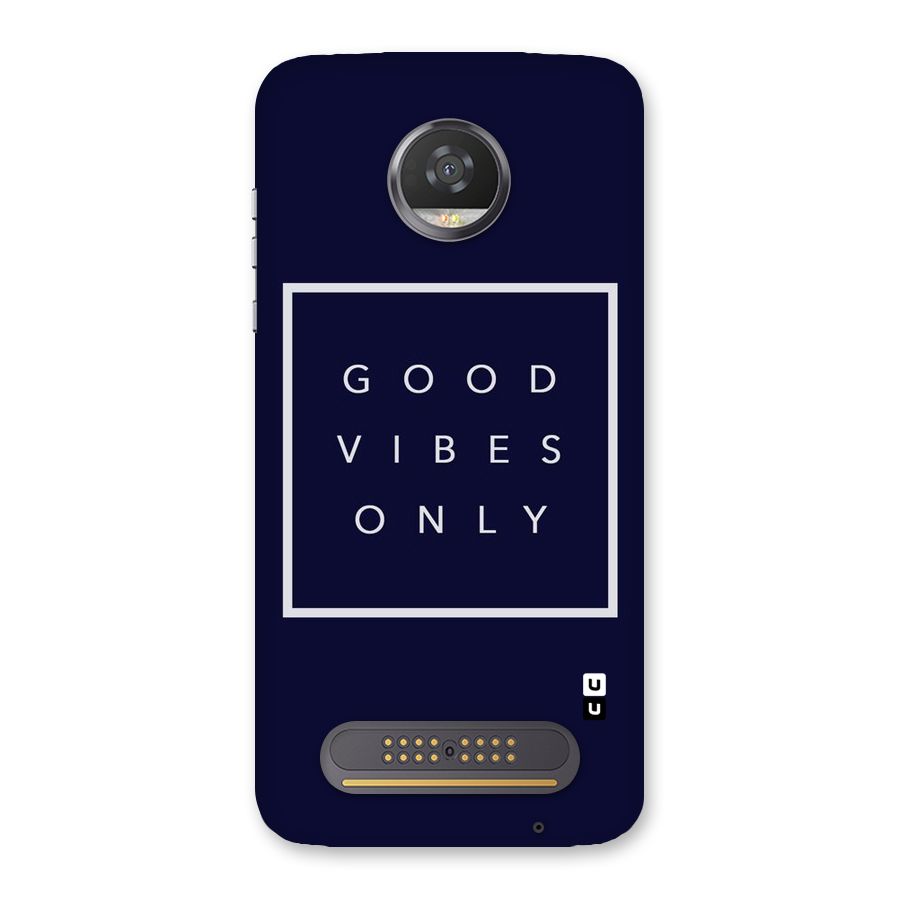Blue White Vibes Back Case for Moto Z2 Play