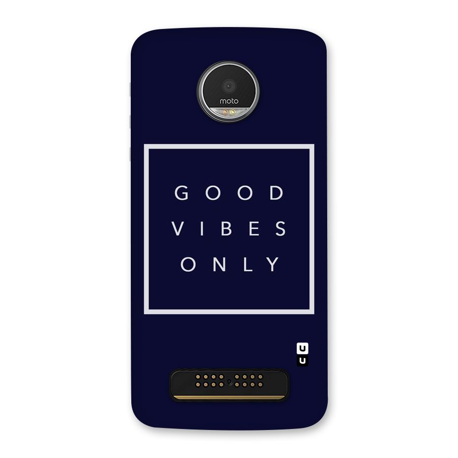 Blue White Vibes Back Case for Moto Z Play