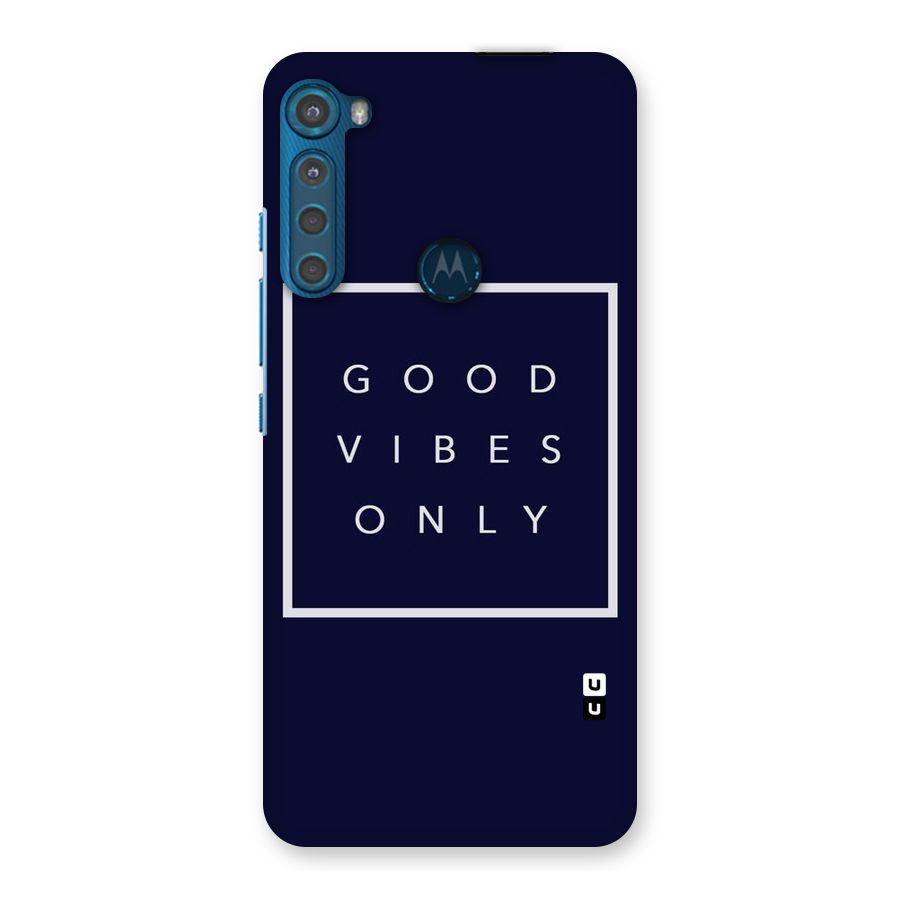 Blue White Vibes Back Case for Motorola One Fusion Plus