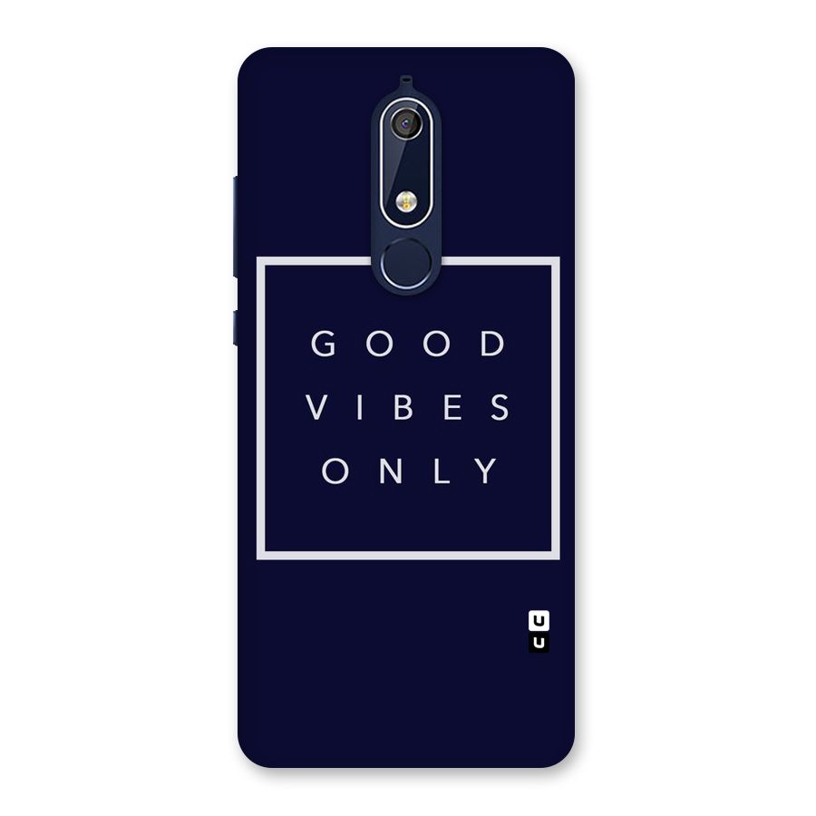 Blue White Vibes Back Case for Nokia 5.1