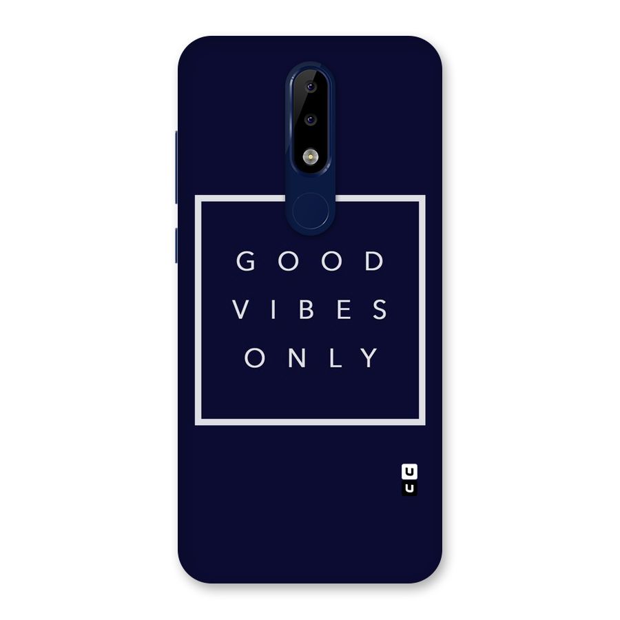 Blue White Vibes Back Case for Nokia 5.1 Plus