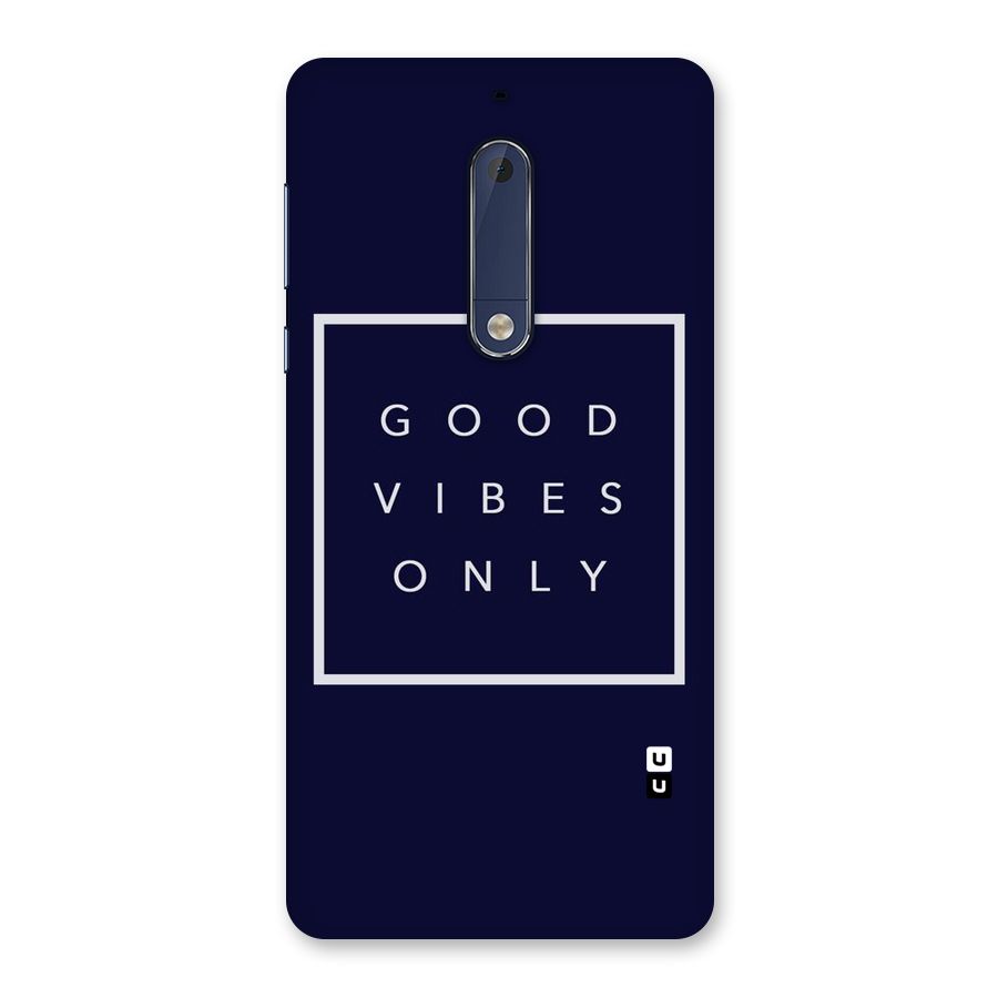 Blue White Vibes Back Case for Nokia 5