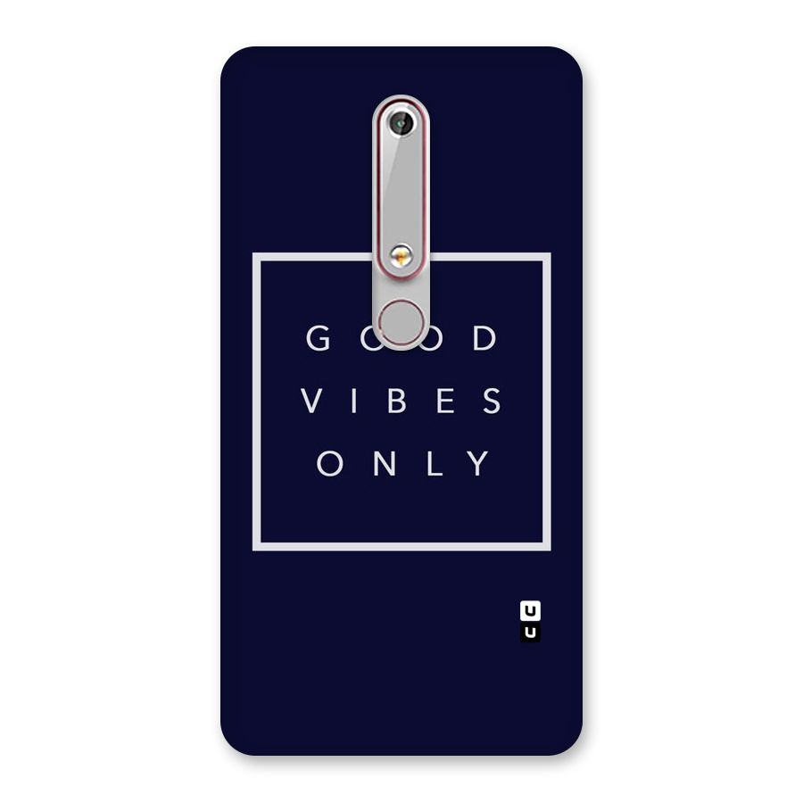 Blue White Vibes Back Case for Nokia 6.1