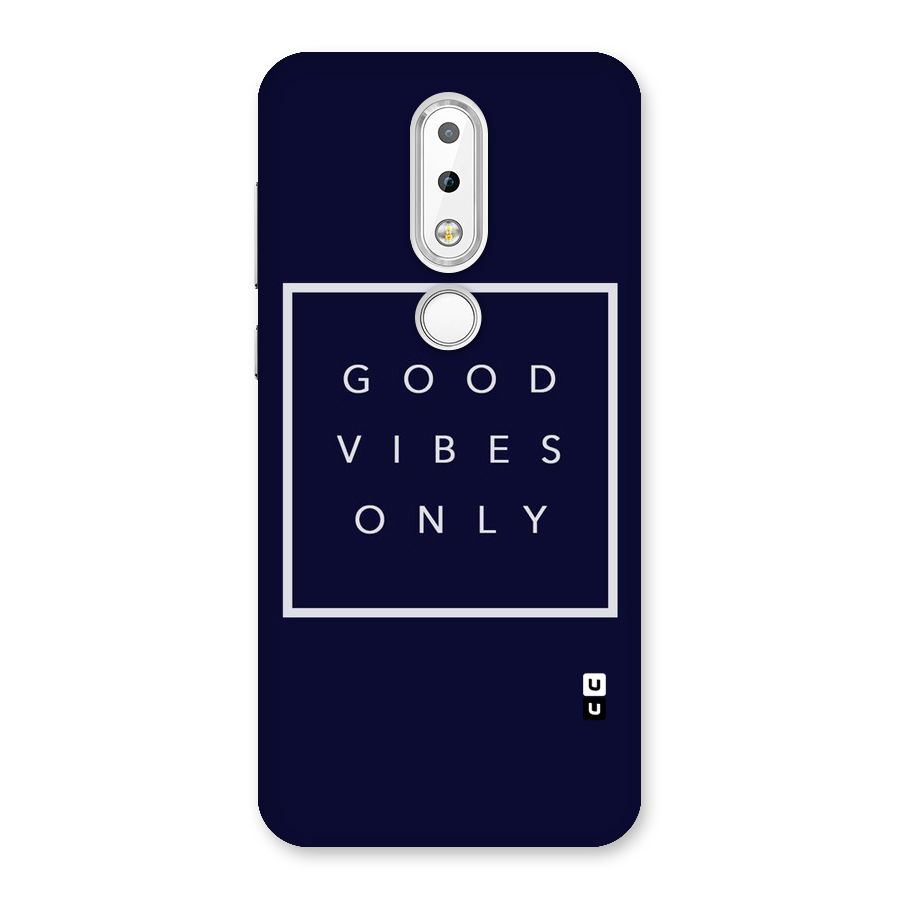 Blue White Vibes Back Case for Nokia 6.1 Plus