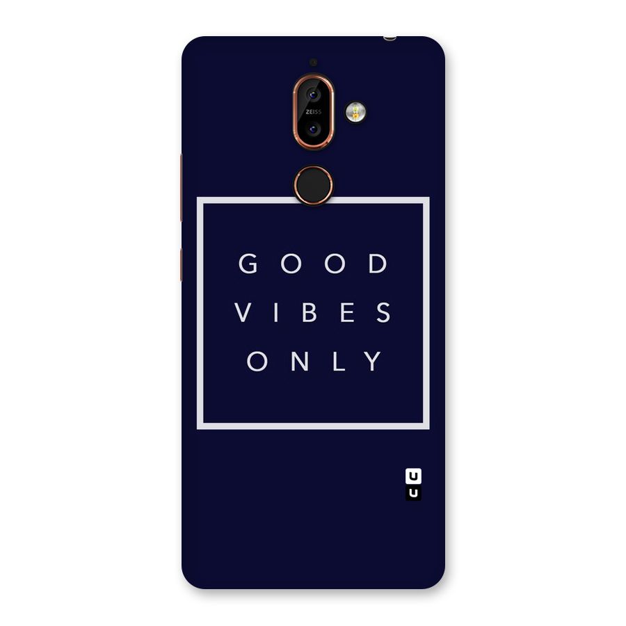 Blue White Vibes Back Case for Nokia 7 Plus