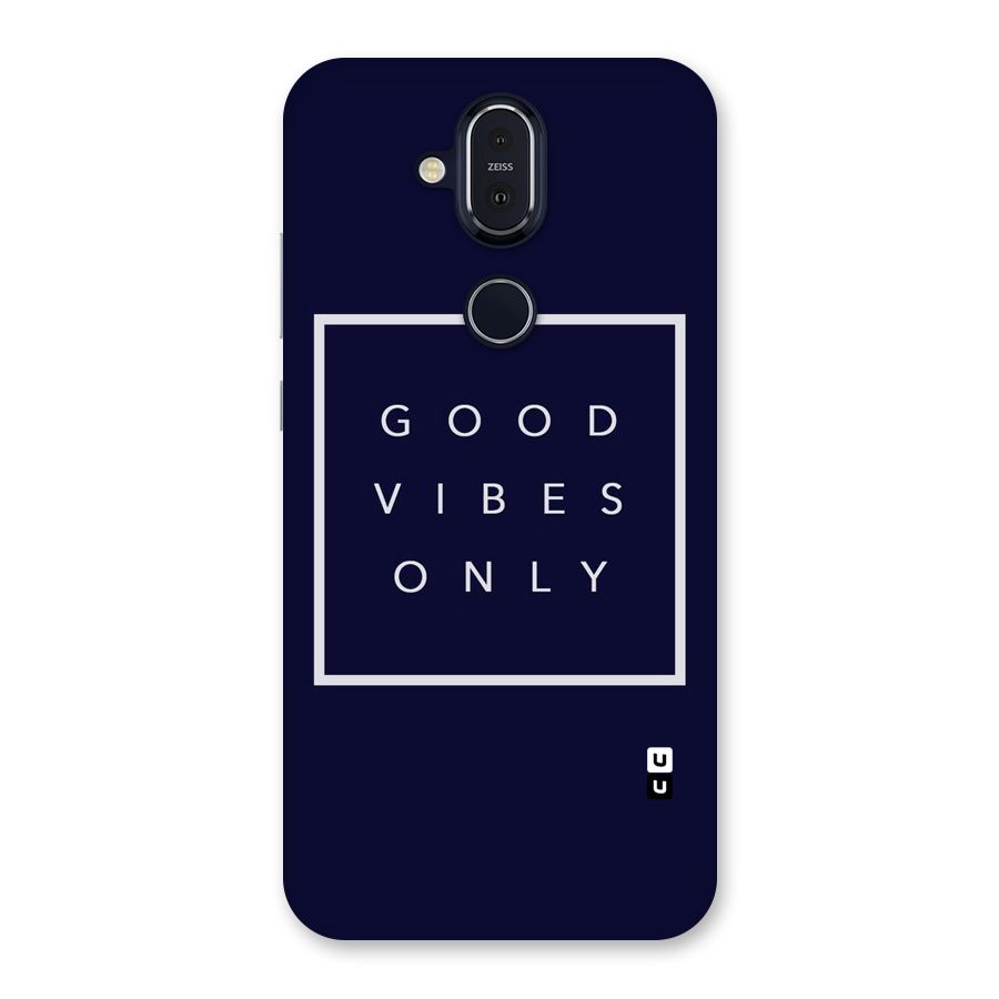 Blue White Vibes Back Case for Nokia 8.1