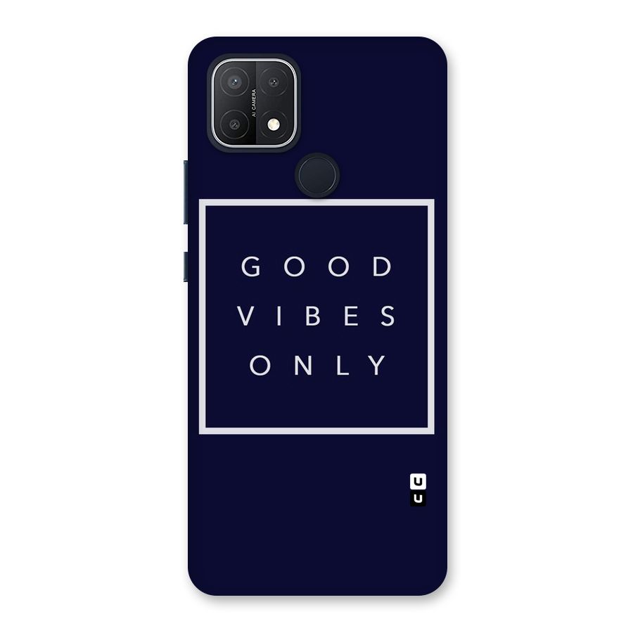 Blue White Vibes Back Case for Oppo A15
