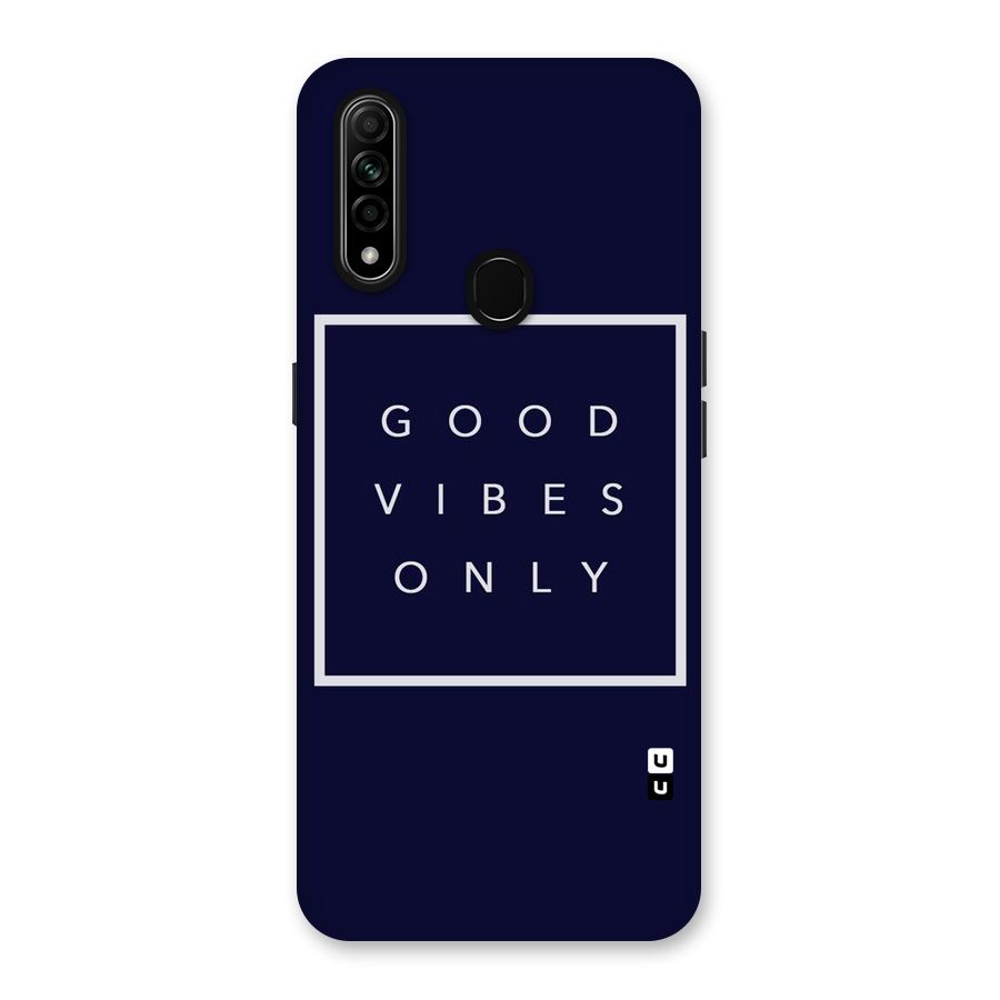 Blue White Vibes Back Case for Oppo A31
