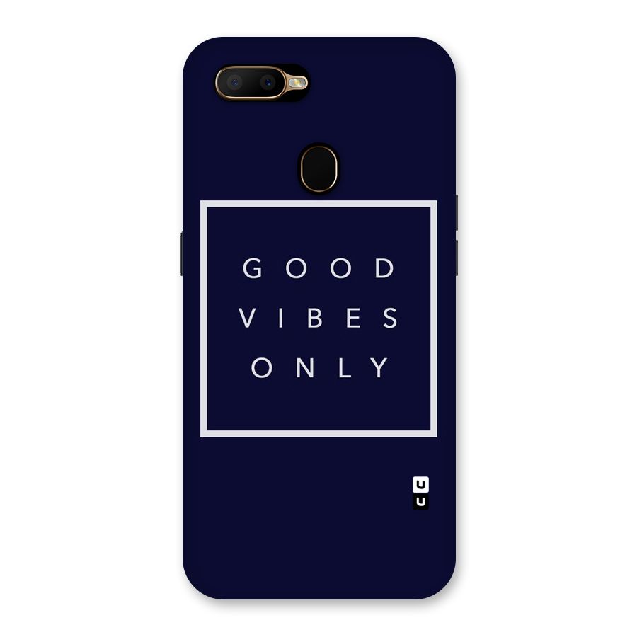 Blue White Vibes Back Case for Oppo A5s