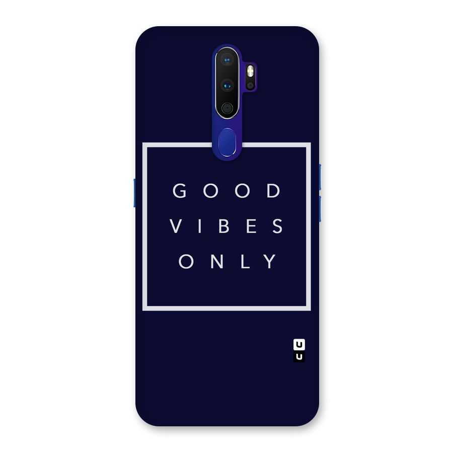 Blue White Vibes Back Case for Oppo A9 (2020)
