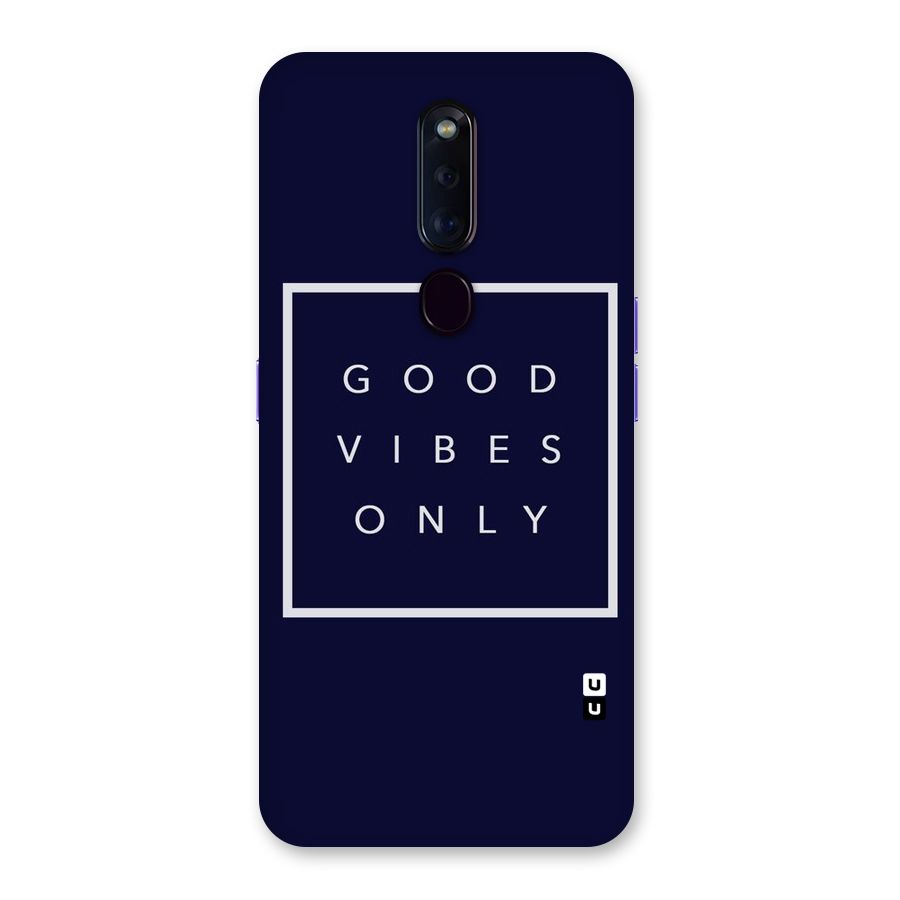 Blue White Vibes Back Case for Oppo F11 Pro