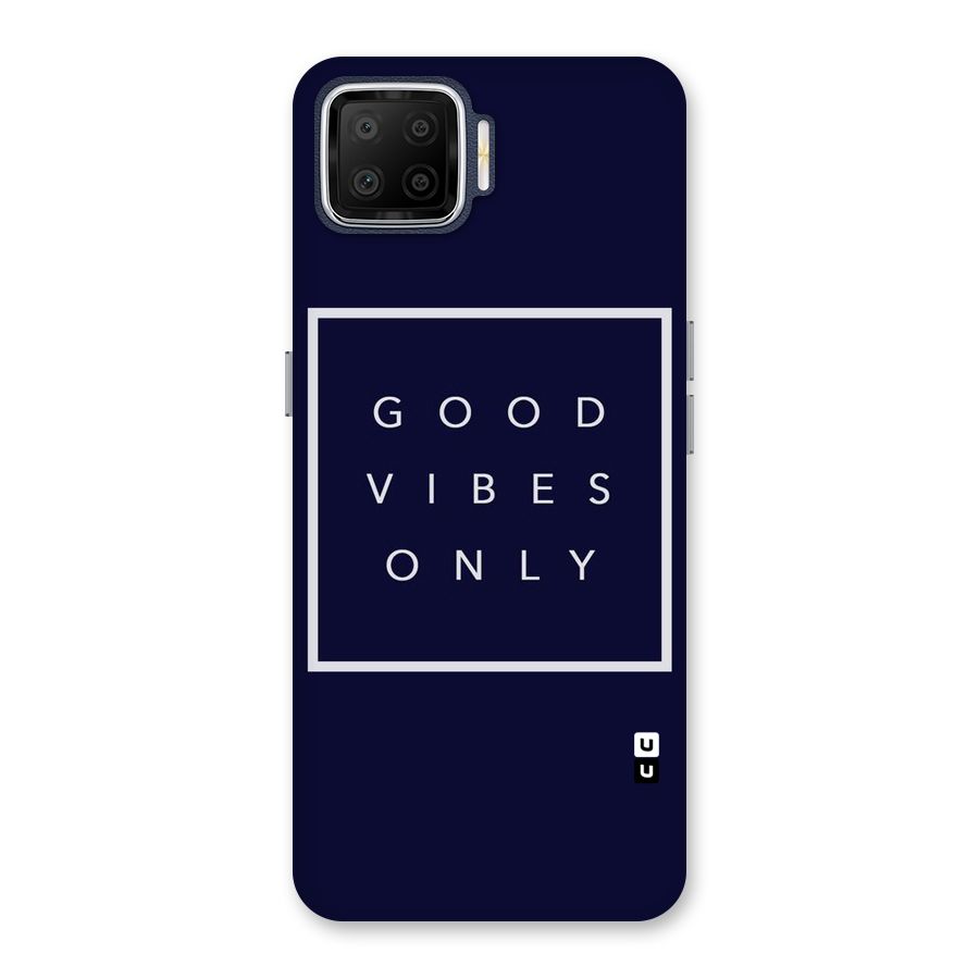Blue White Vibes Back Case for Oppo F17