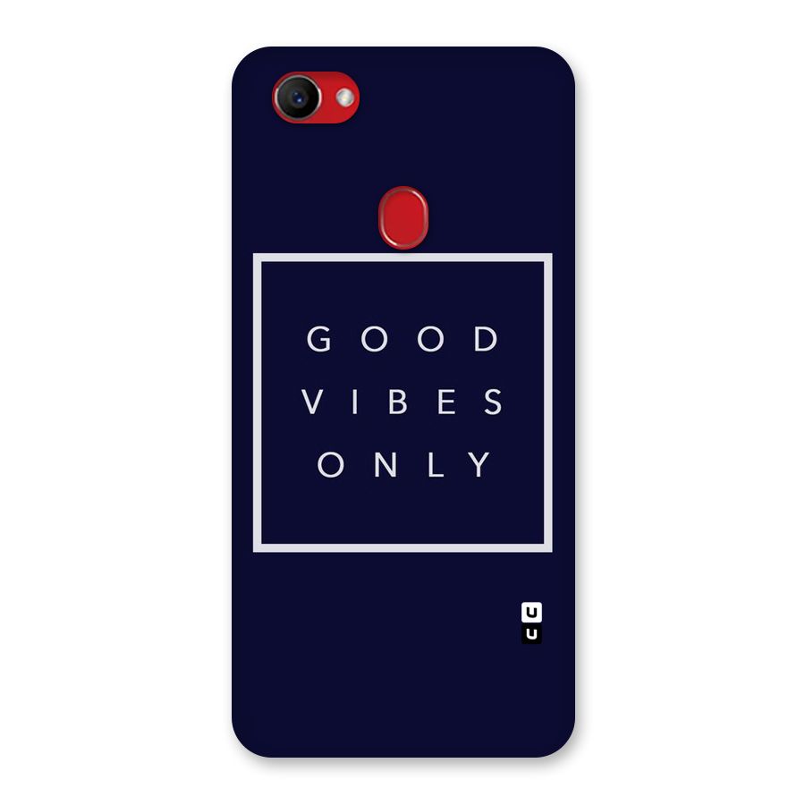 Blue White Vibes Back Case for Oppo F7