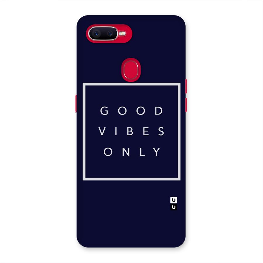 Blue White Vibes Back Case for Oppo F9 Pro