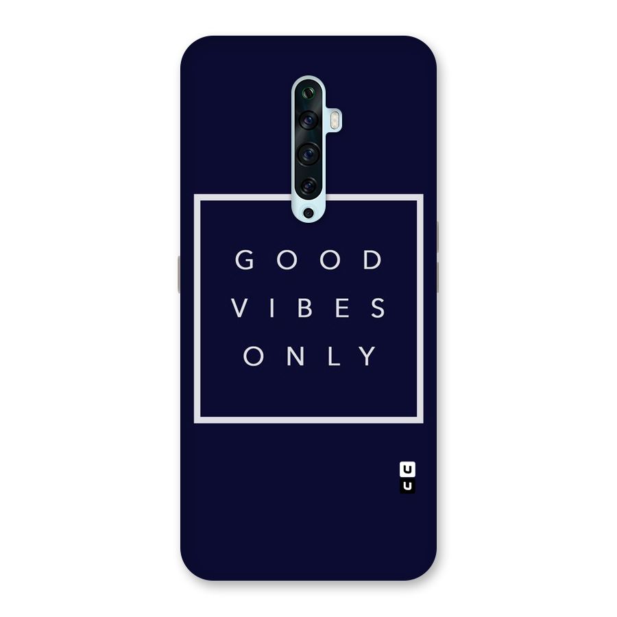 Blue White Vibes Back Case for Oppo Reno2 F