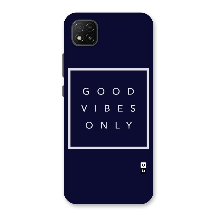 Blue White Vibes Back Case for Poco C3
