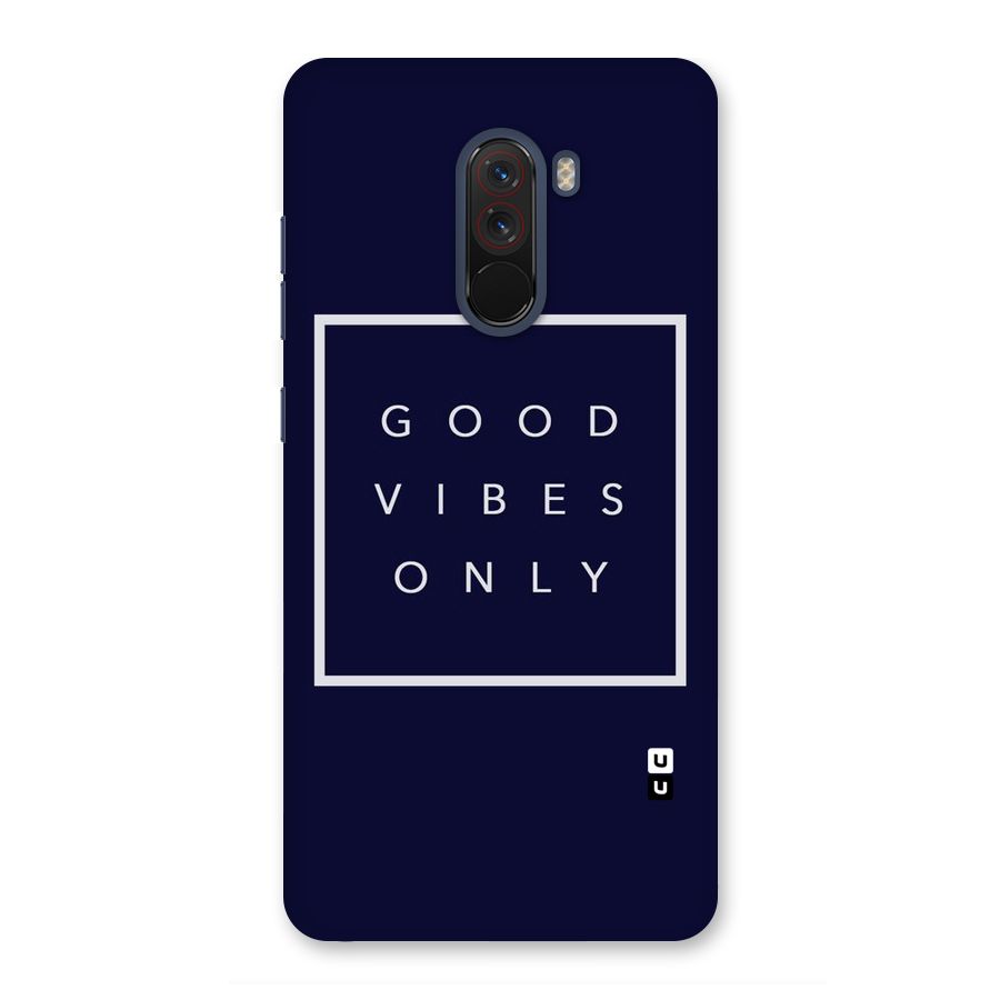 Blue White Vibes Back Case for Poco F1